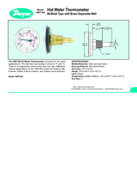 Thumbnail of document Data Sheet - HWT250 Hot Water Thermometer